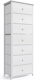 7 Drawer Tall Fabric Storage Dresser