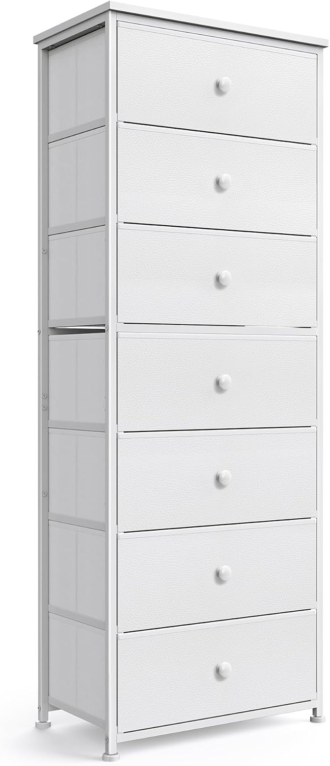 7 Drawer Tall Fabric Storage Dresser