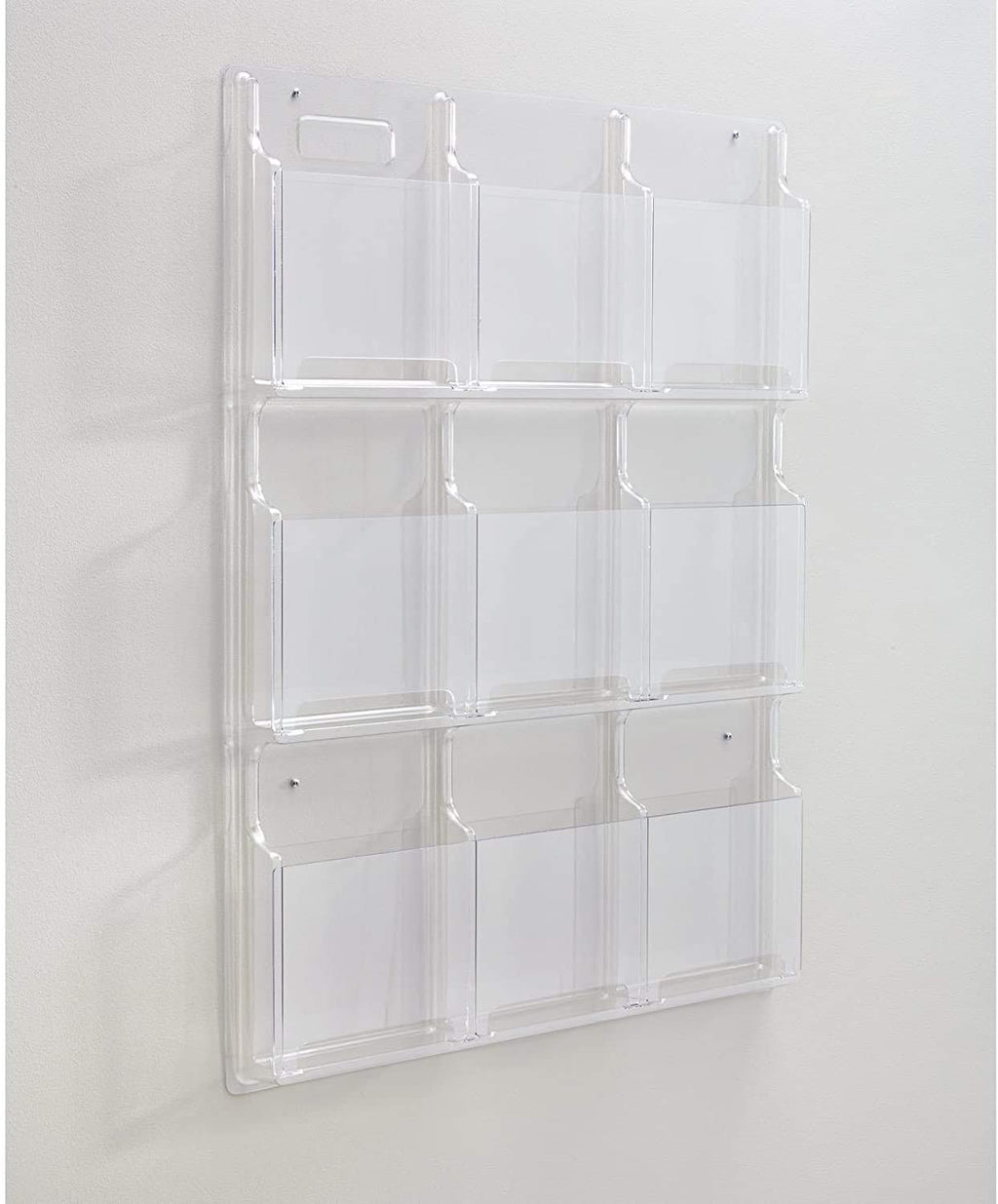 Safco Clear Wall-Mounted Literature Rack
