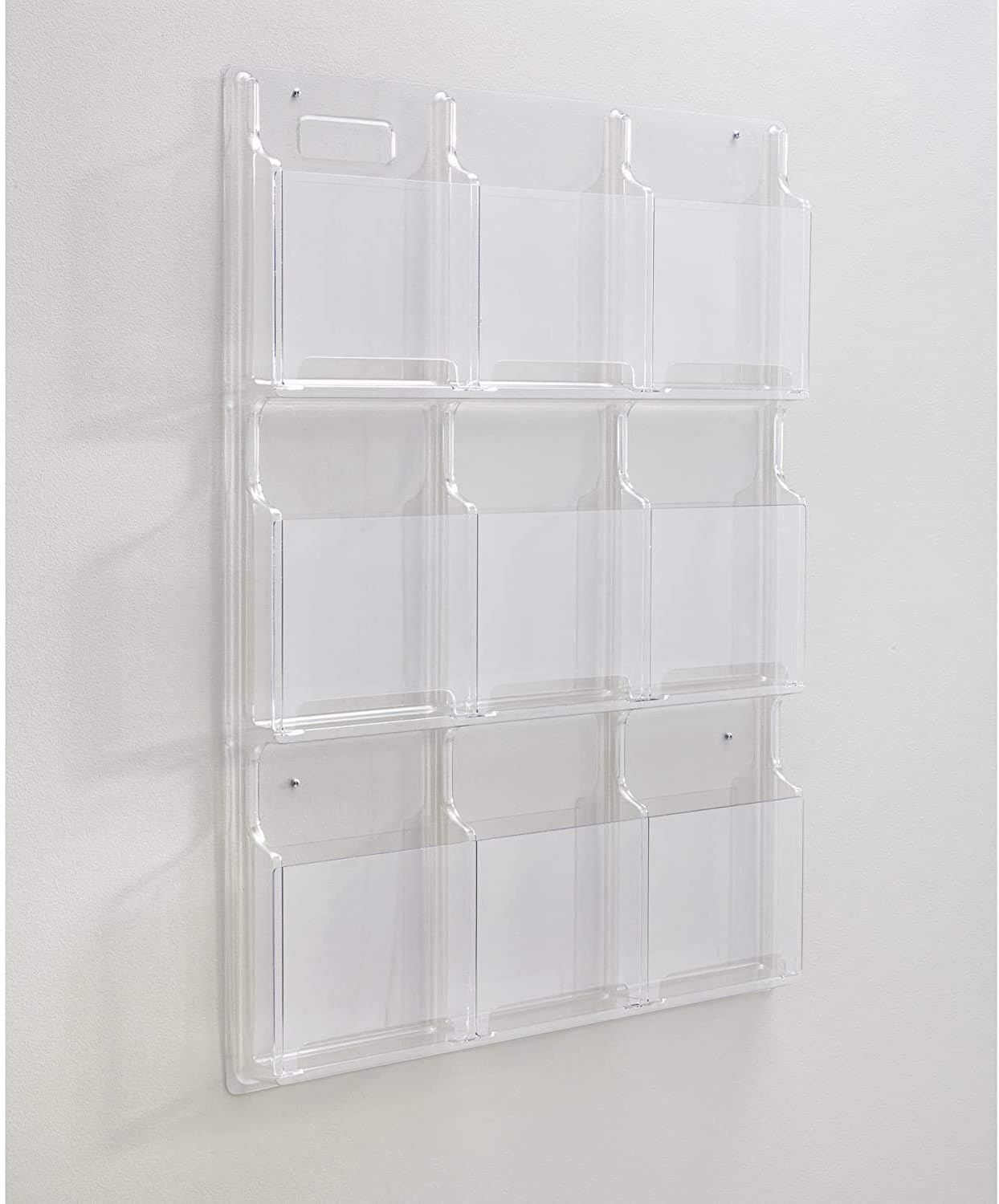 Safco Clear Wall-Mounted Literature Rack