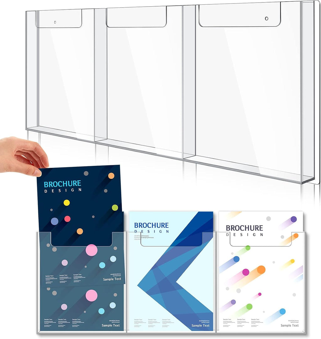 Acrylic Wall Mount Brochure Holder