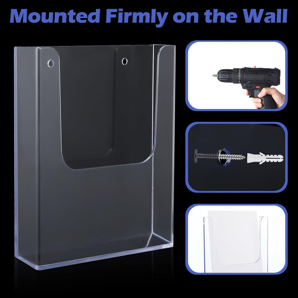 Acrylic Wall Mount Brochure Holder