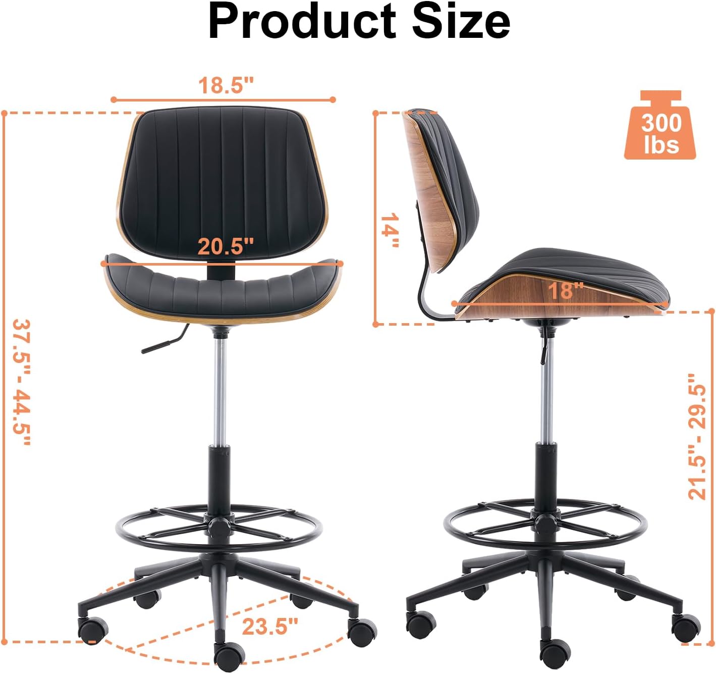 Ergonomic Drafting Office Chair