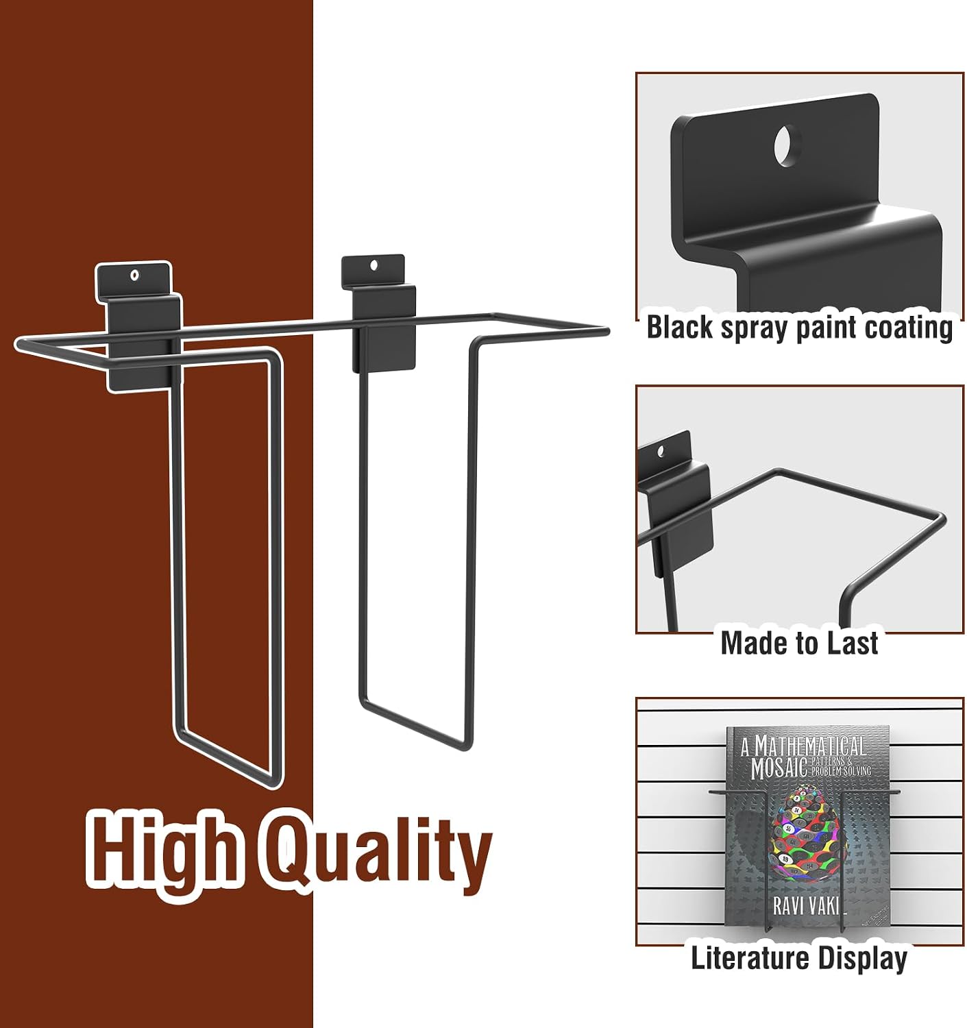 Metal Slatwall Literature Display