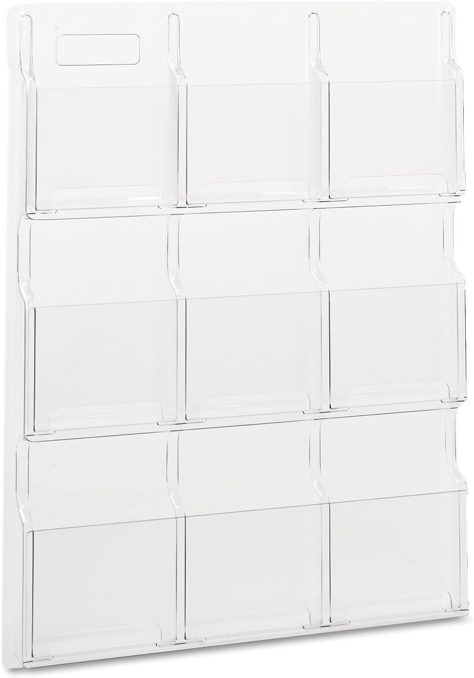 Safco Clear Wall-Mounted Literature Rack