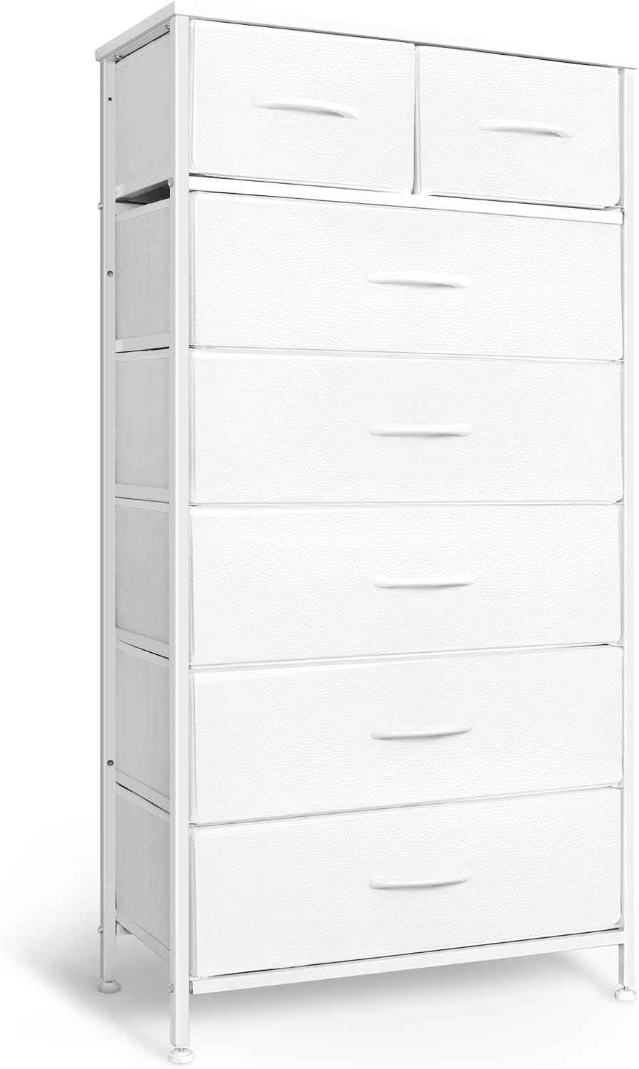 7 Drawer Tall Fabric Dresser