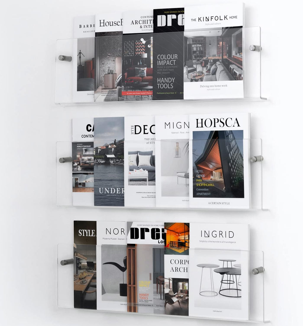 Acrylic Wall Mount Brochure Holder