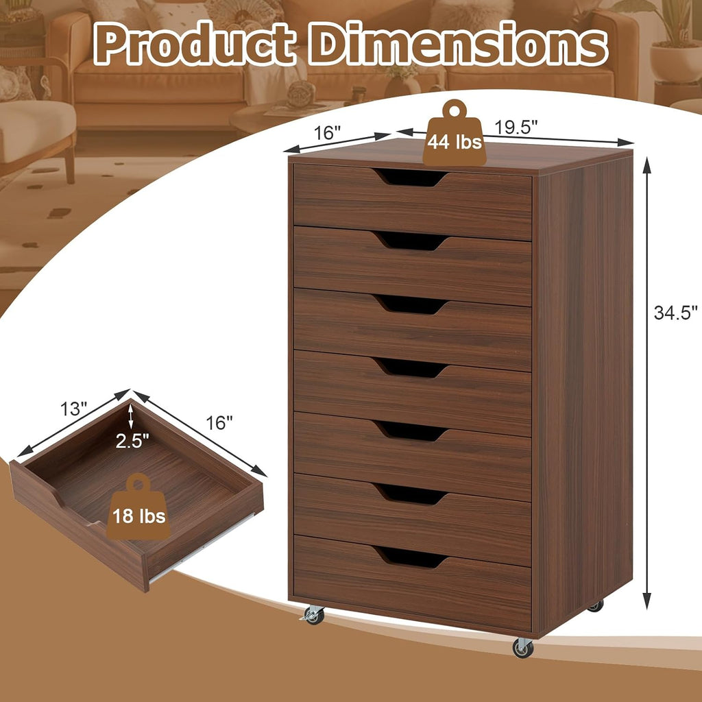 7-Drawer File Cabinet