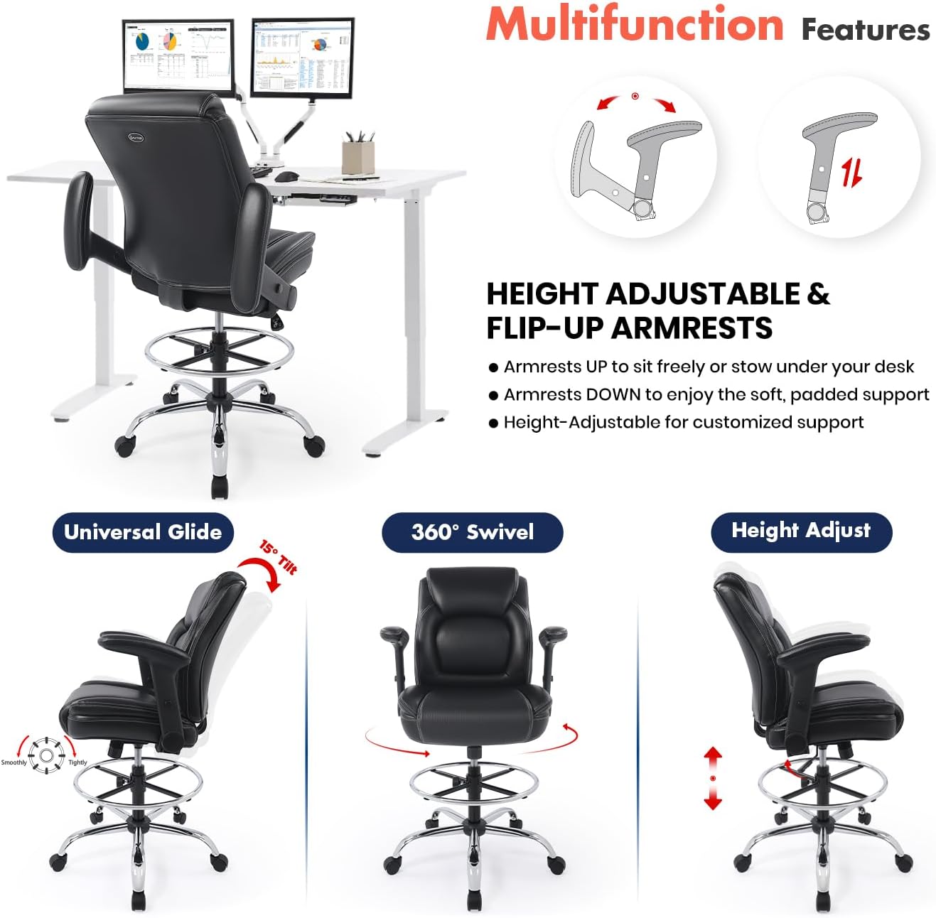 Adjustable Drafting Chair