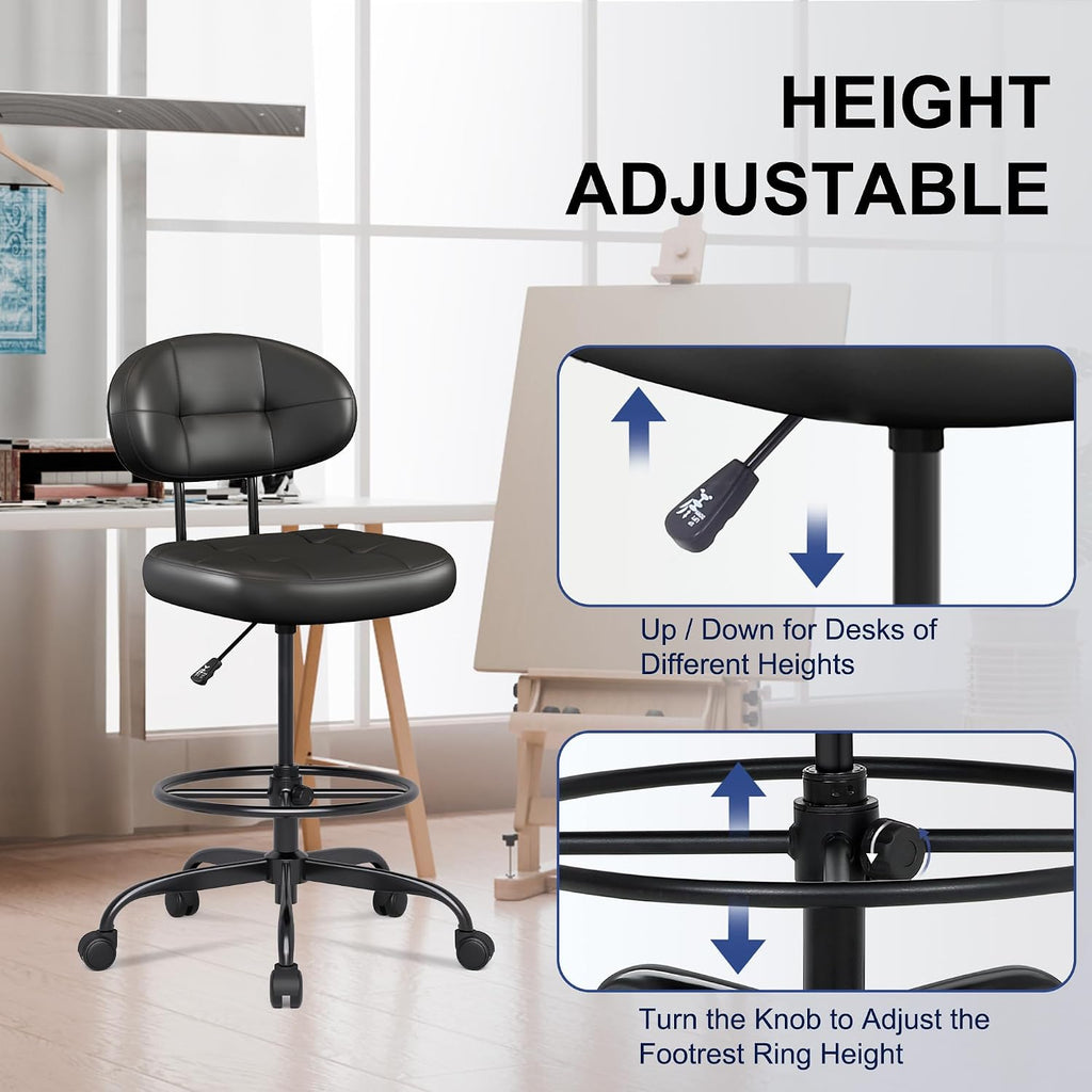 Armless Tall Drafting Chair