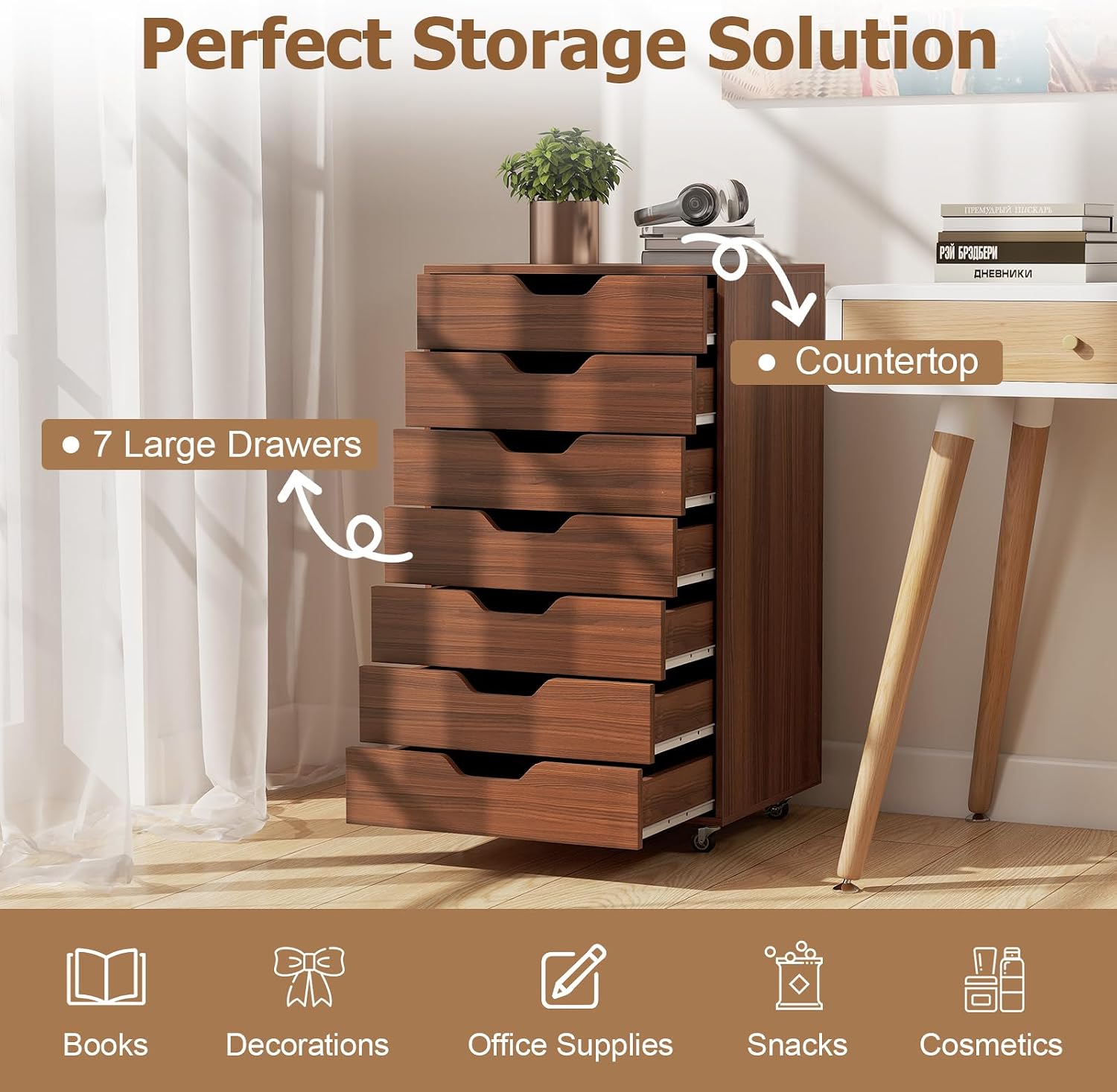 7-Drawer File Cabinet