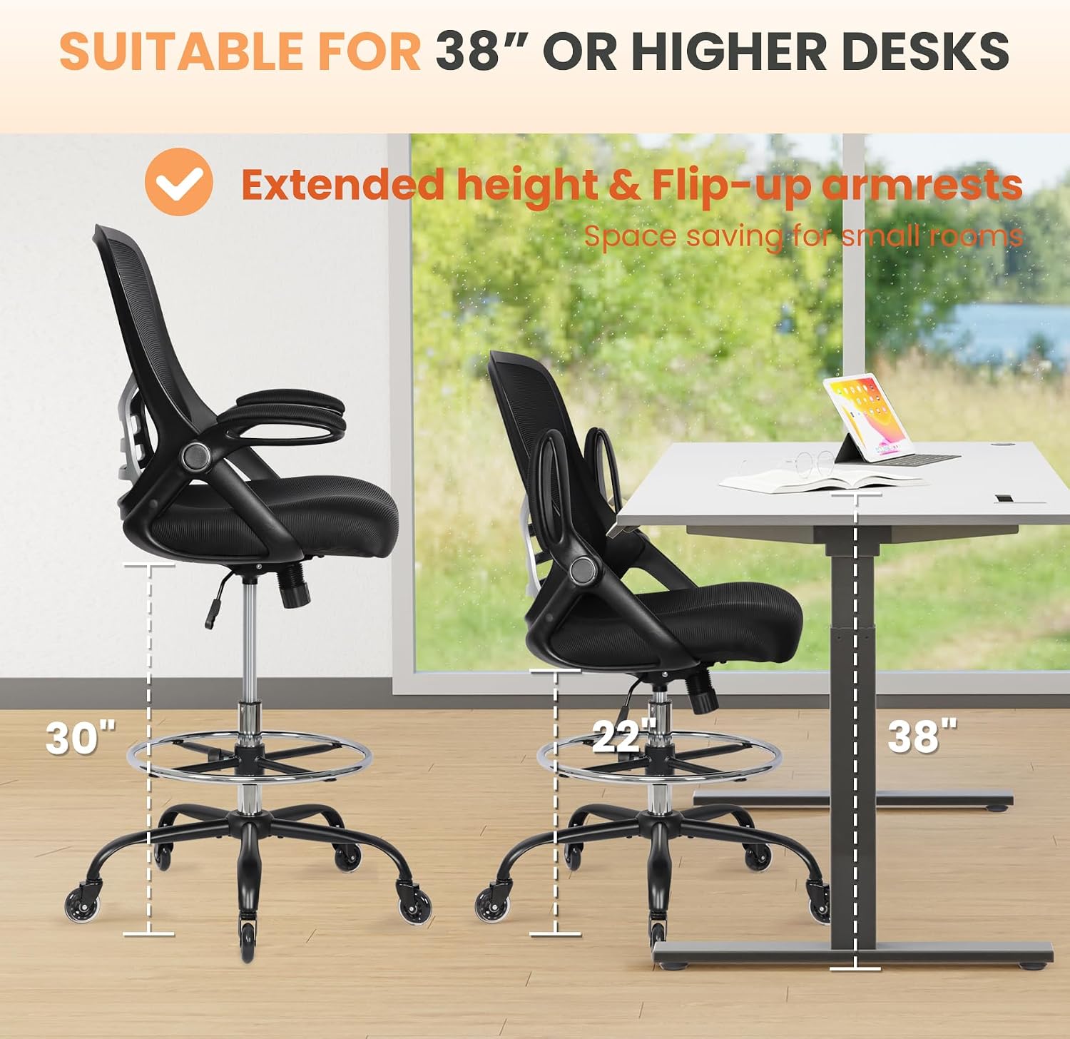 Ergonomic Drafting Chair