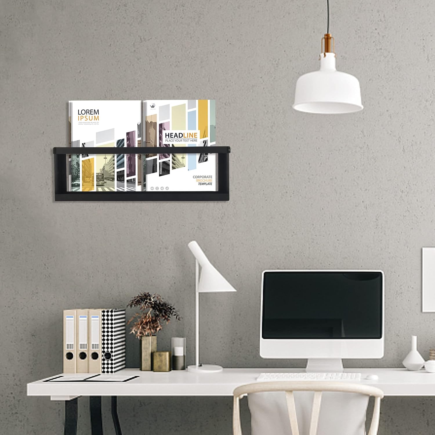 Wall Mounted Magazine Holder