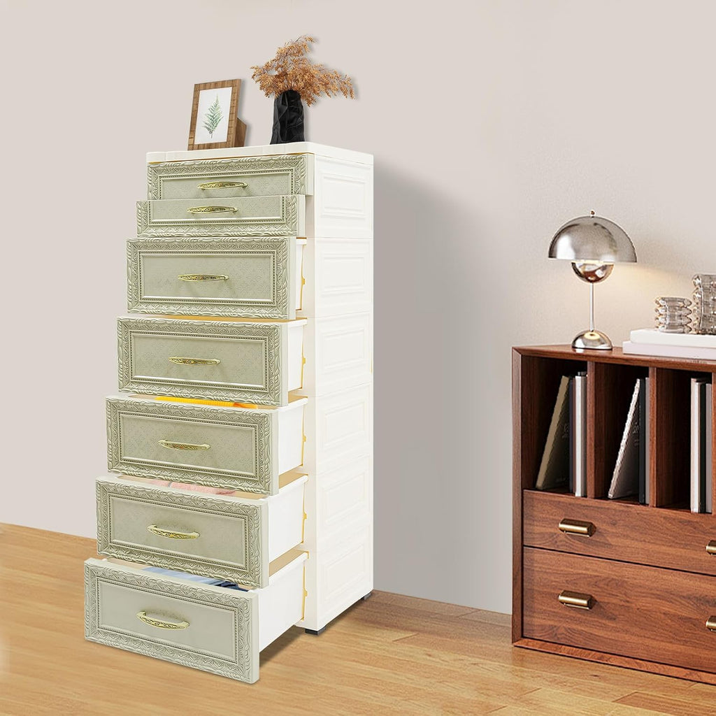 7 Drawer Mobile Storage Tower Cabinet