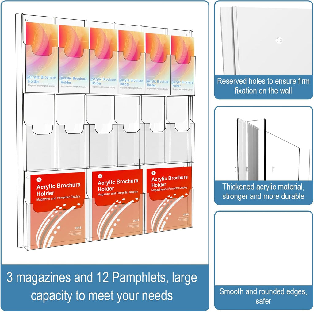 Wall Mount Brochure Holder
