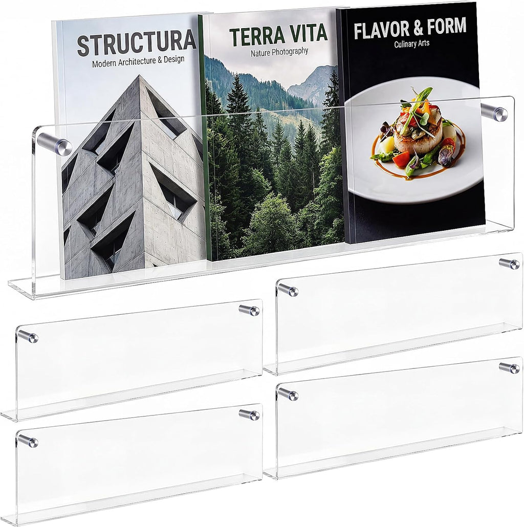 Acrylic Wall Mount Magazine Holder