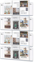 Acrylic Wall Mount Magazine Holder