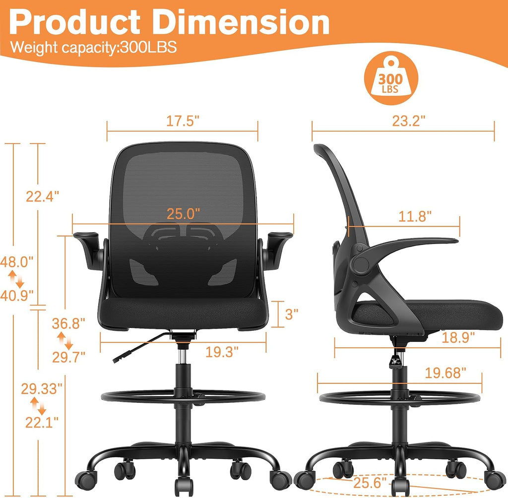 Tall Drafting Office Chair