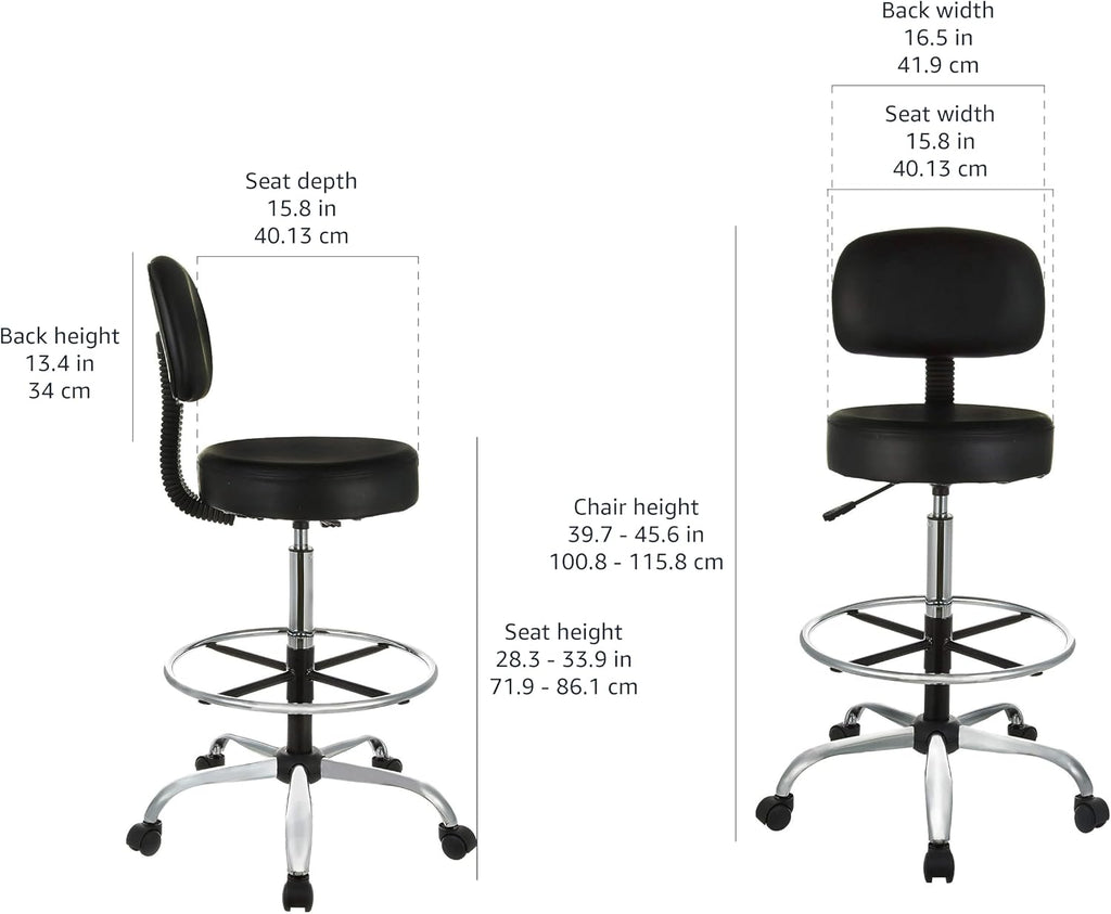 Basics Adjustable Drafting Stool