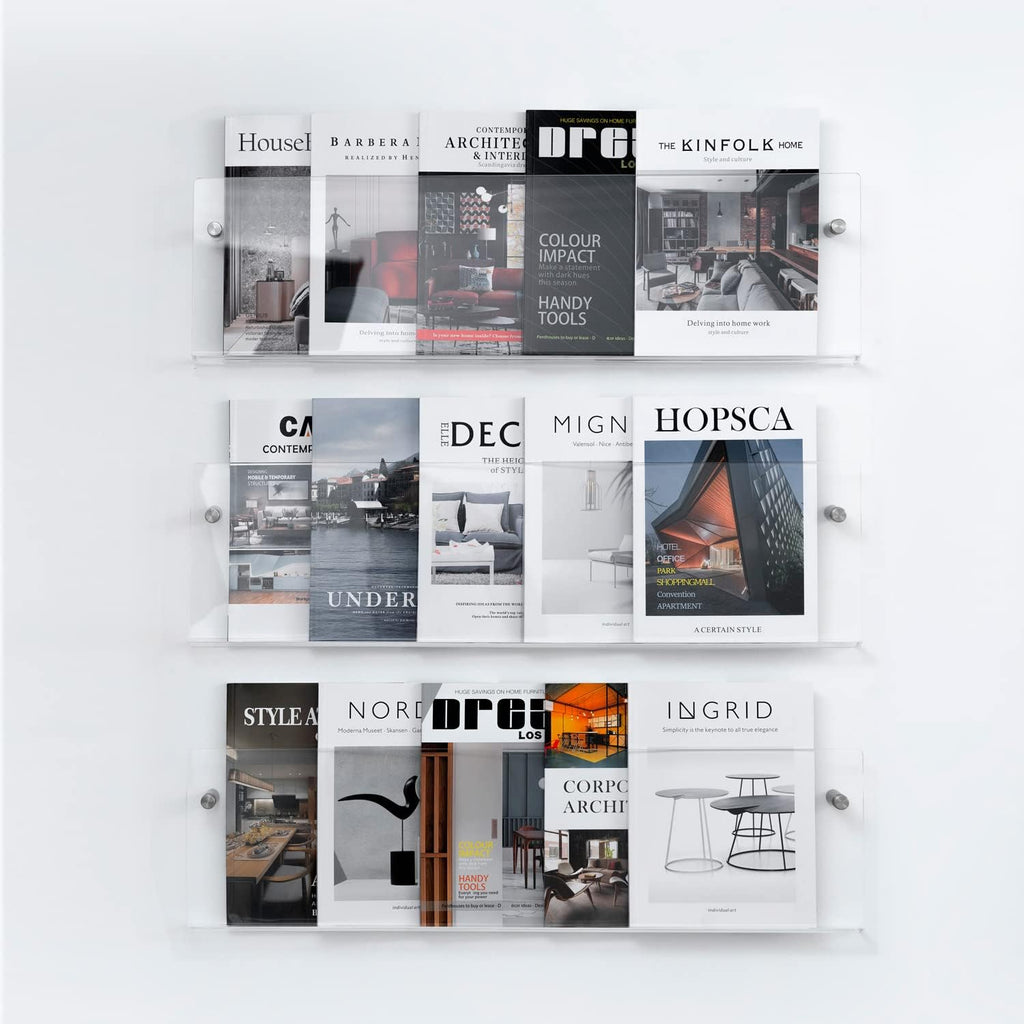 Acrylic Wall Mount Brochure Holder