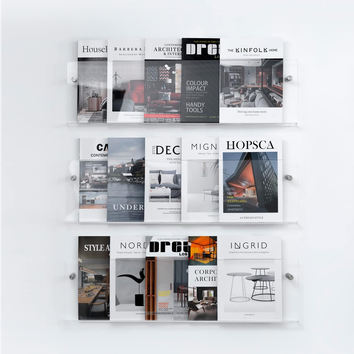 Acrylic Wall Mount Brochure Holder
