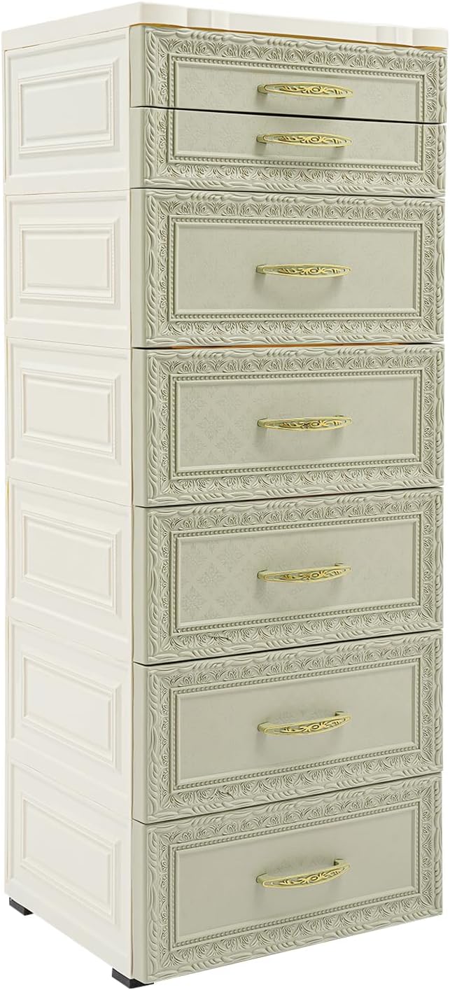 7 Drawer Mobile Storage Tower Cabinet