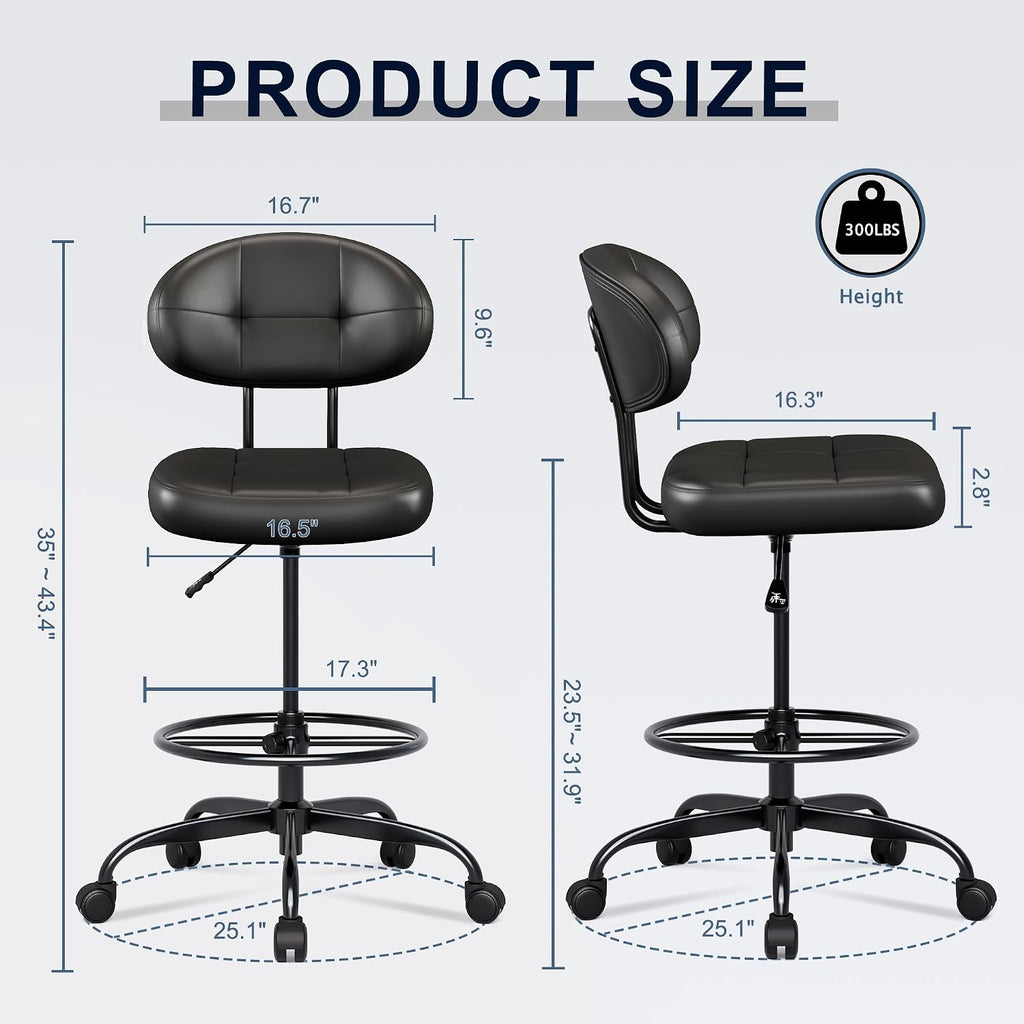 Armless Tall Drafting Chair