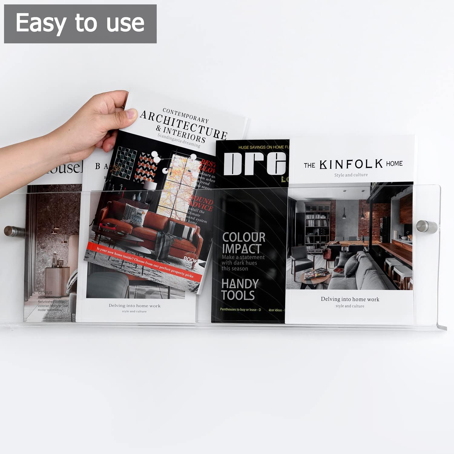 Acrylic Wall Mount Brochure Holder