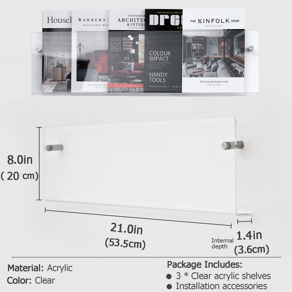 Acrylic Wall Mount Brochure Holder