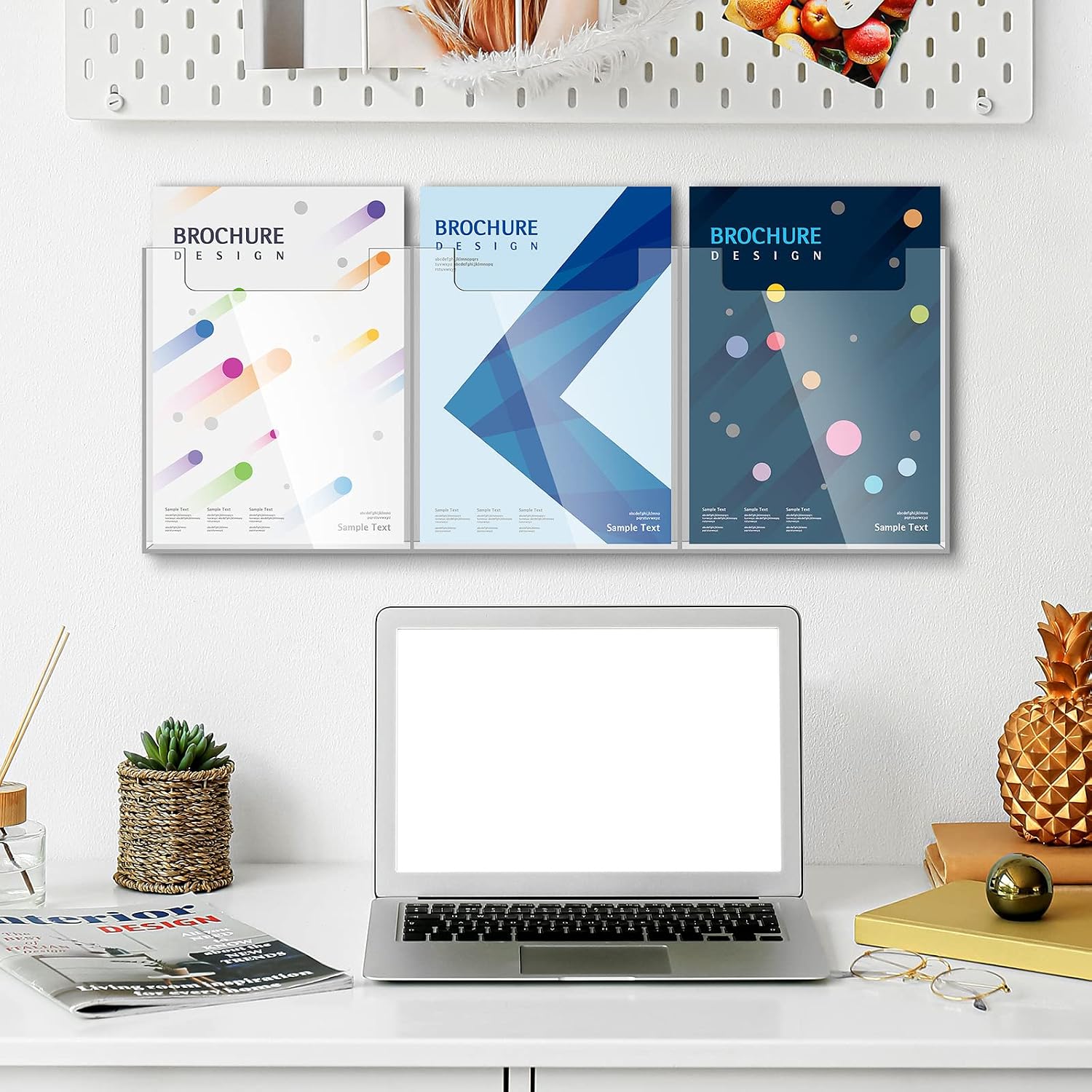 Acrylic Wall Mount Brochure Holder