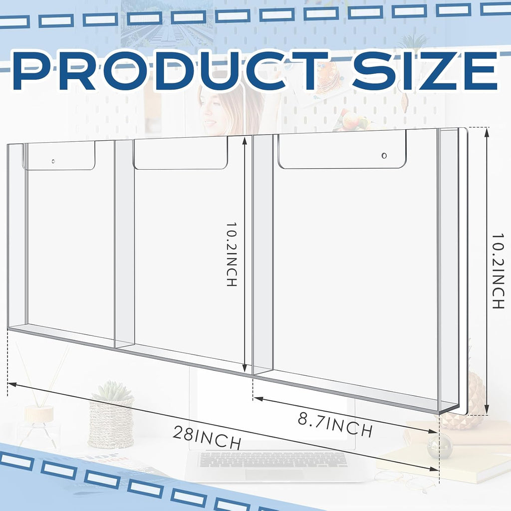 Acrylic Wall Mount Brochure Holder
