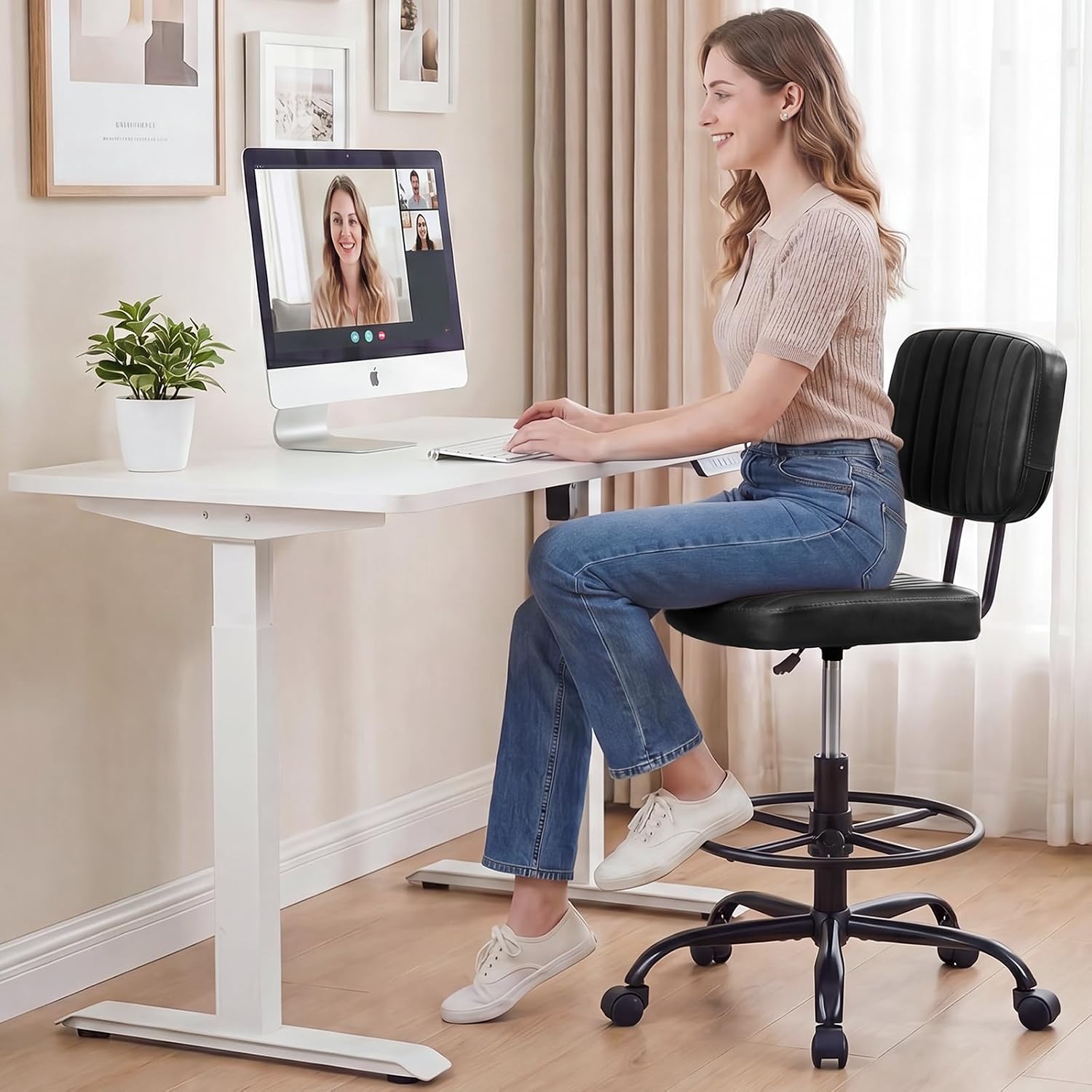 Armless Drafting Chair
