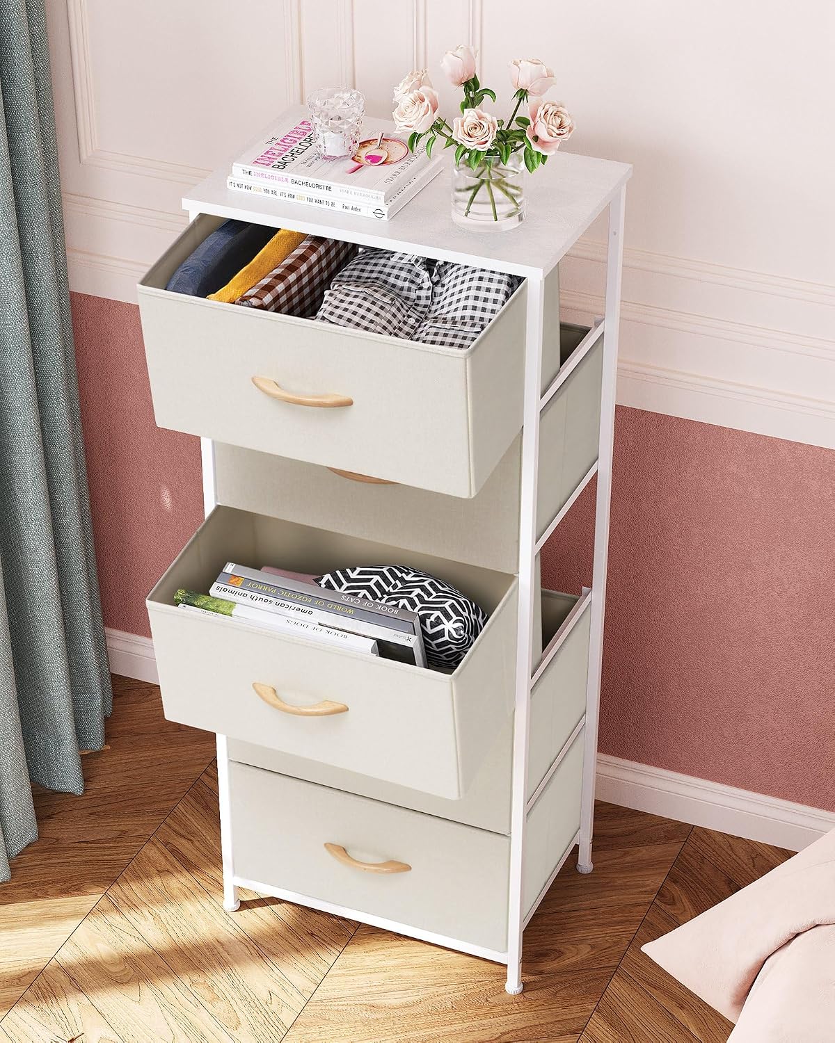5 Drawer Fabric Storage Dresser