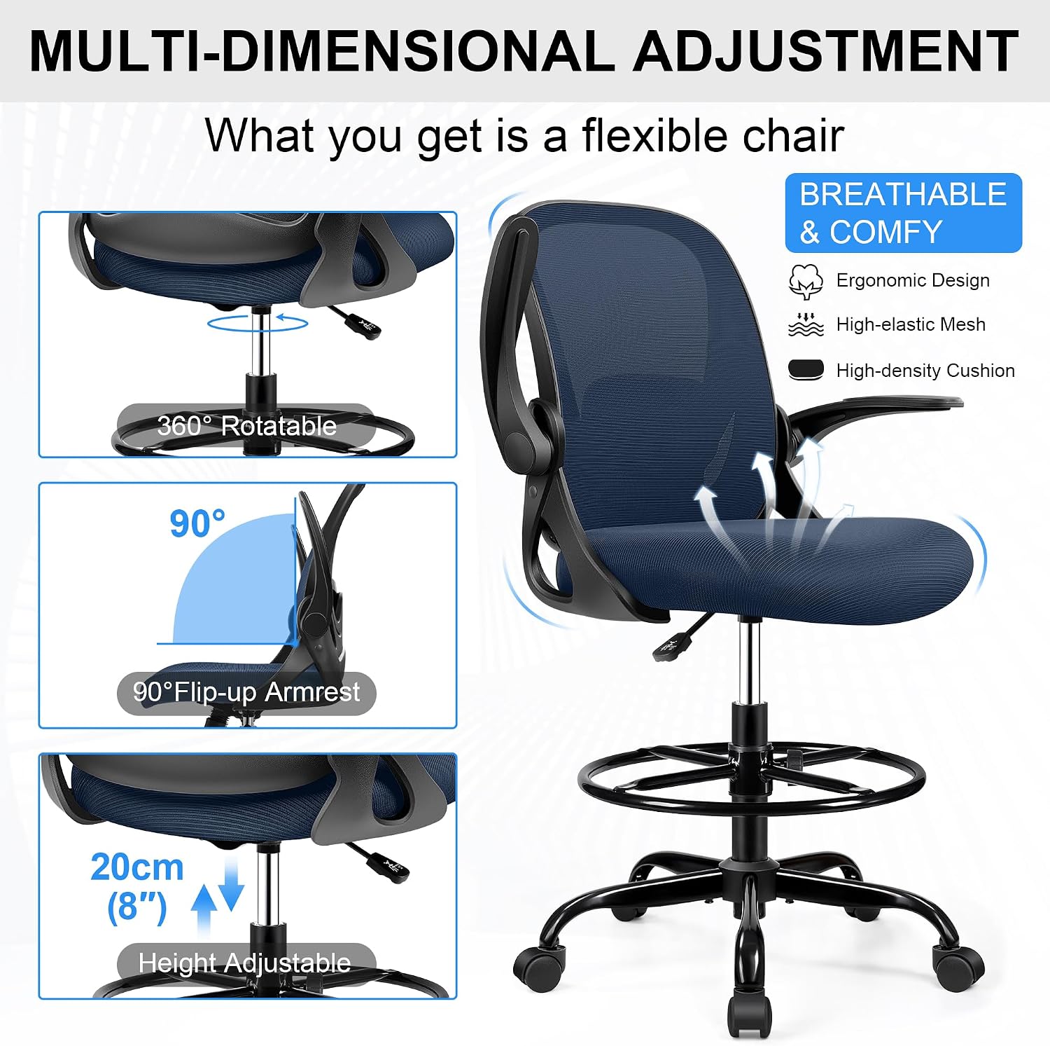 Drafting Tall Office Chair