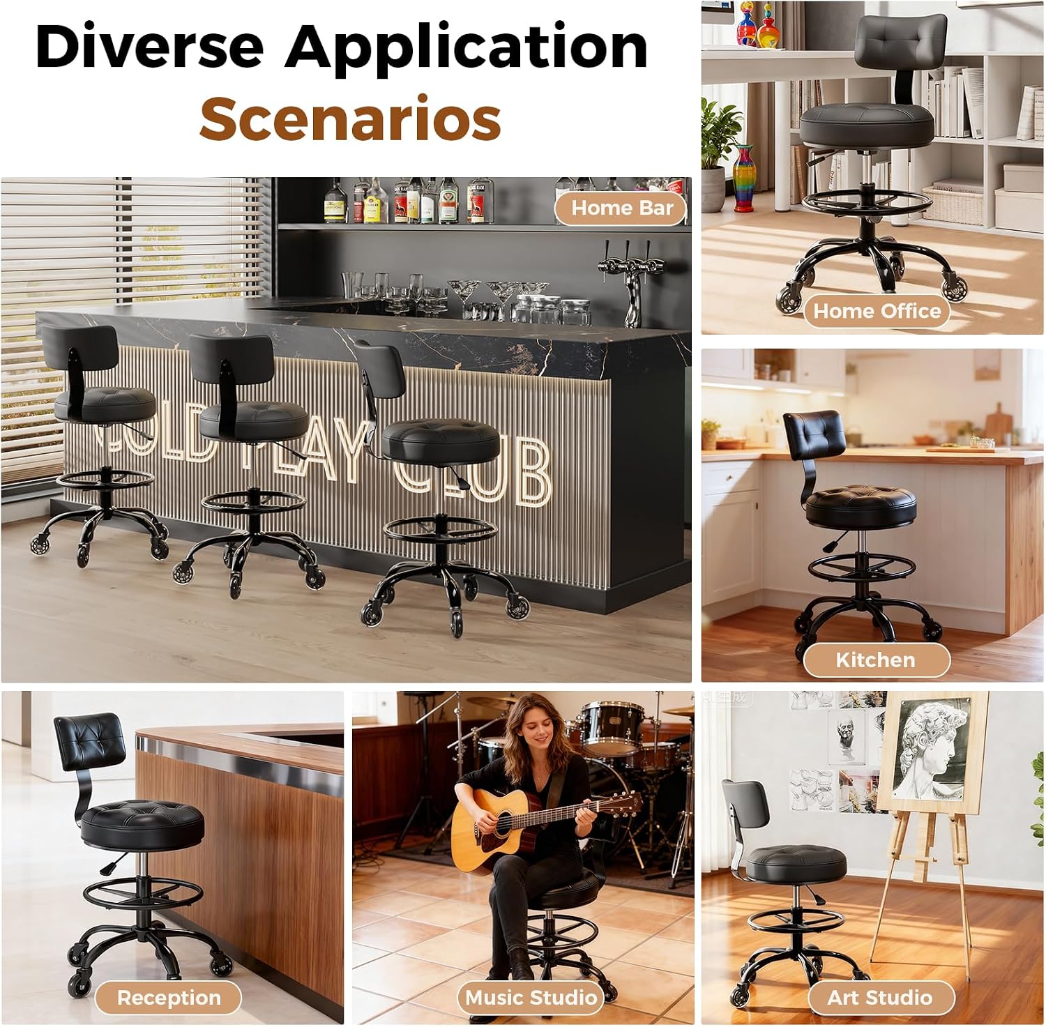Tall Drafting Office Chair