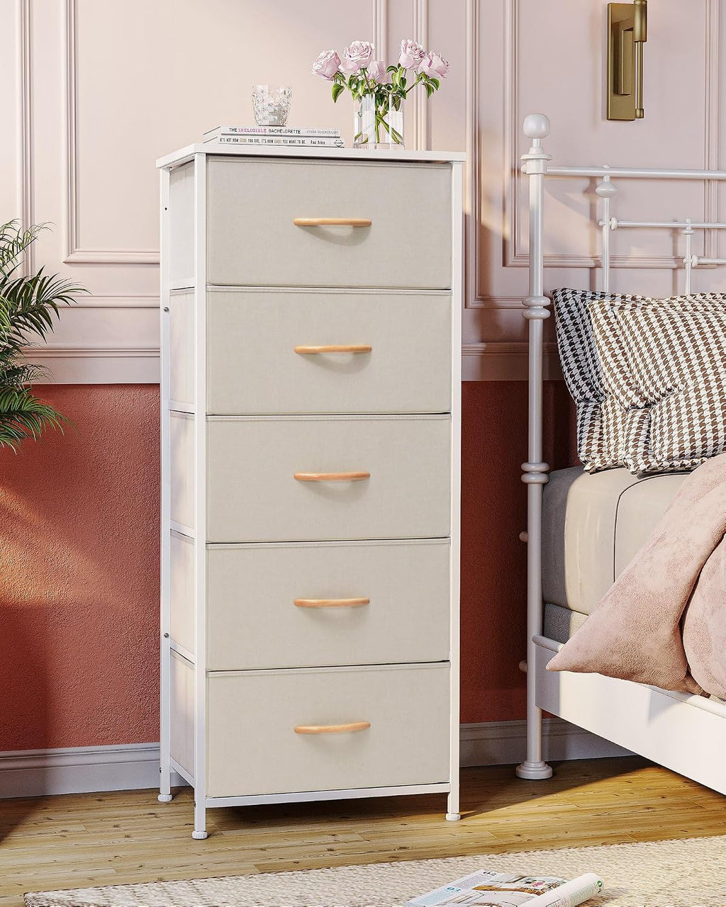 5 Drawer Fabric Storage Dresser