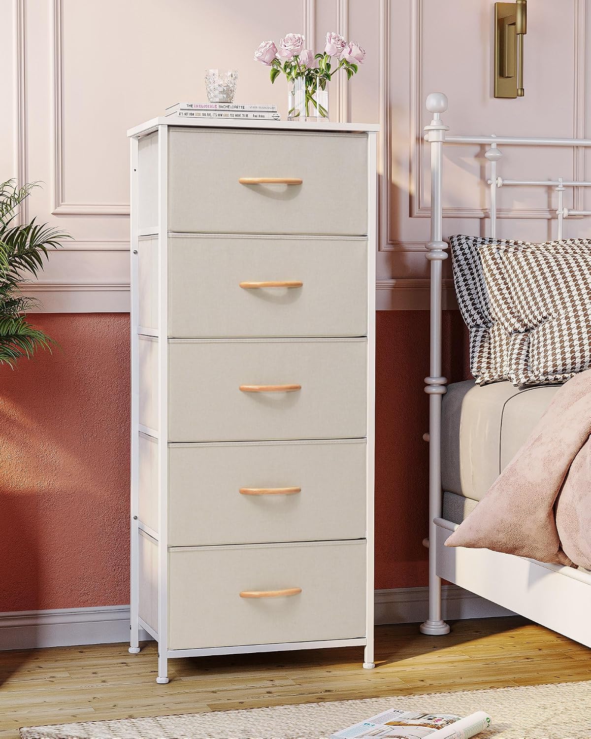 5 Drawer Fabric Storage Dresser
