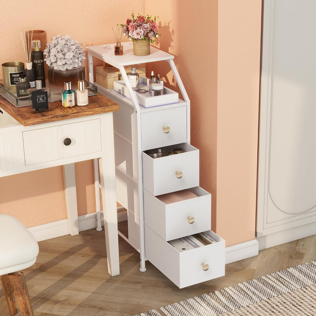 4 Drawer Dresser with Charging Station