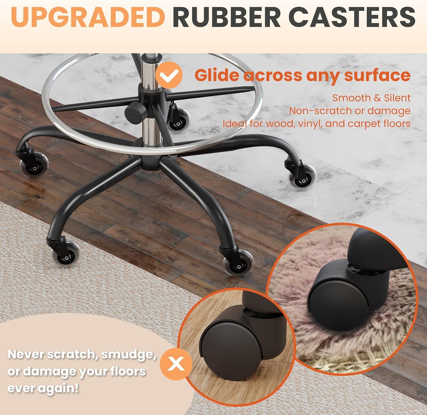 Ergonomic Drafting Chair
