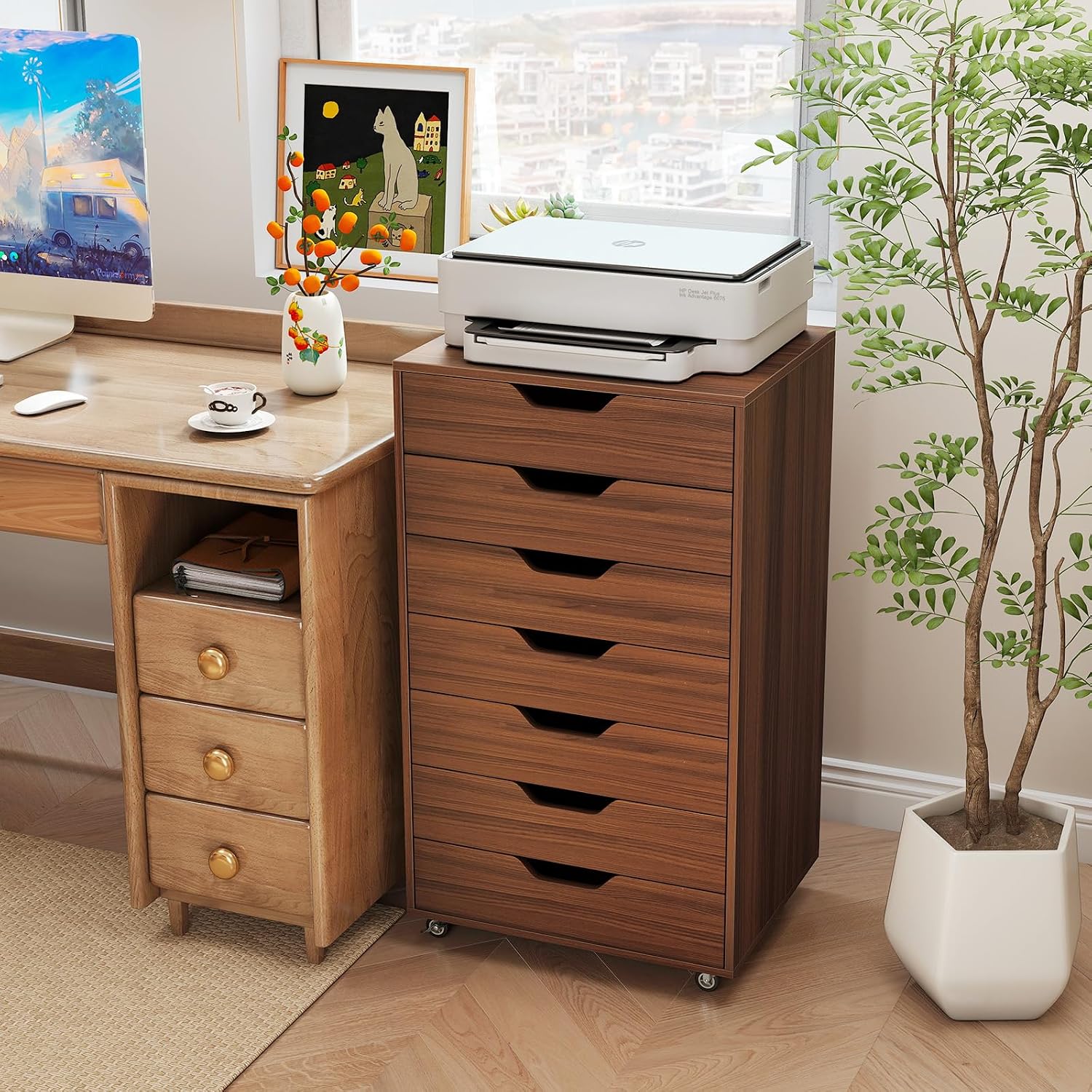 7-Drawer File Cabinet