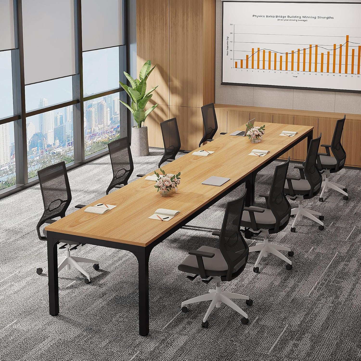 78.74" Large Office Conference Table