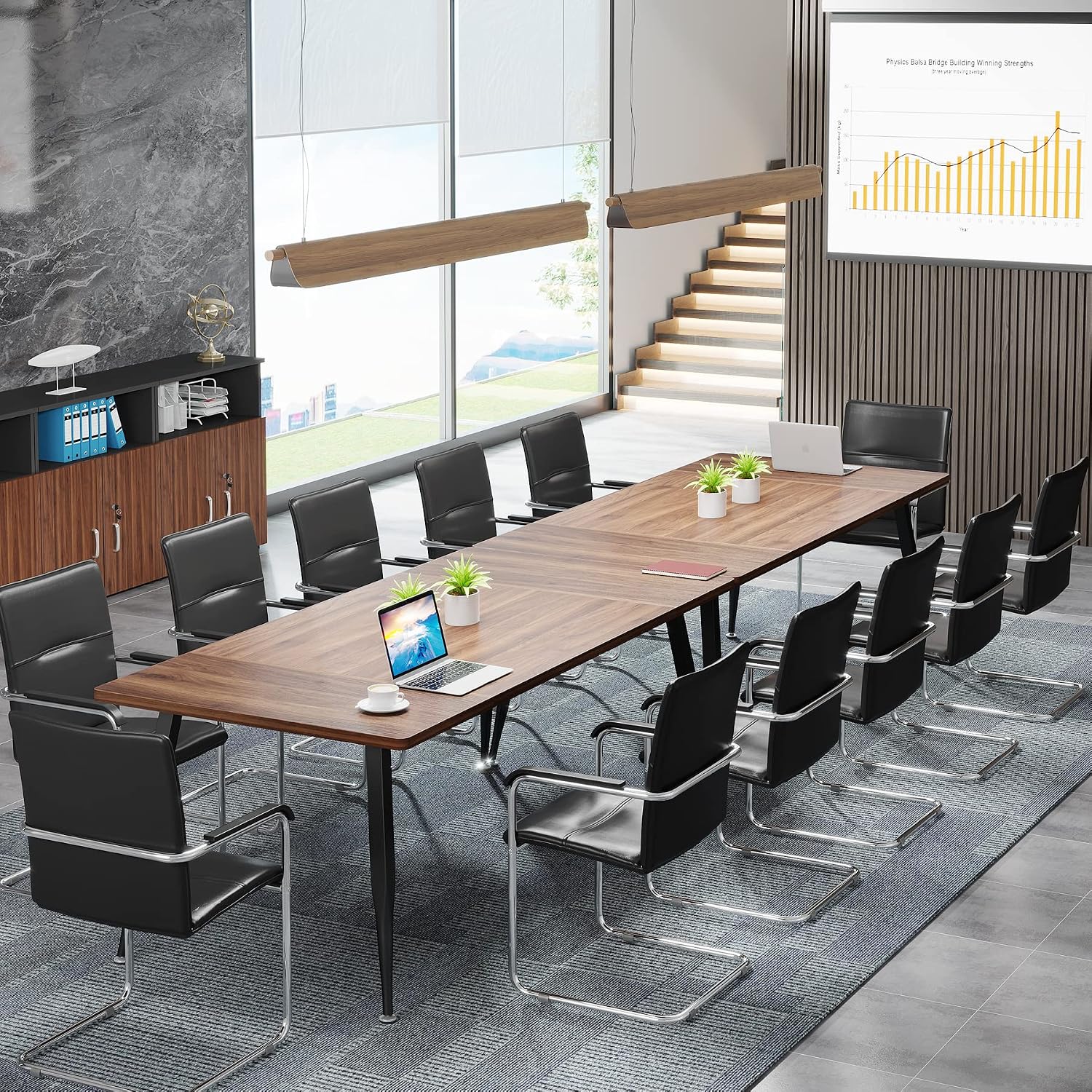 70.8" Industrial Conference Table